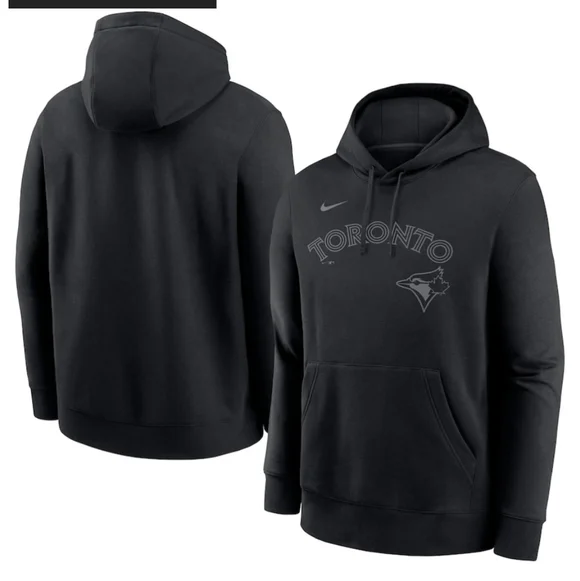 Toronto Blue Jays Nike Blackout Hoodie - Picture 1 of 6